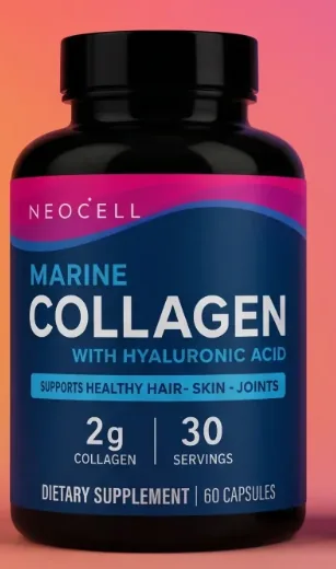 NeoCell Marine Collagen with Hyaluronic Acid, 60 capsules